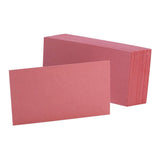 ESS7320CHE Plain Index Cards (Cherry, 100pk)