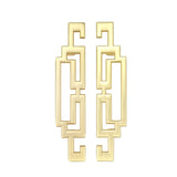 Semetall 4.2 Drawer Pulls, Modern Gold Cabinet Handles for Furniture Hardware Dresser Door with Screws,2.5 Hole Distance,Pack of