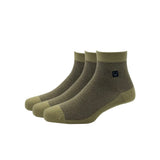 Allen Solly MenS Cotton Quarter Length Socks (Pack Of 3) Beige