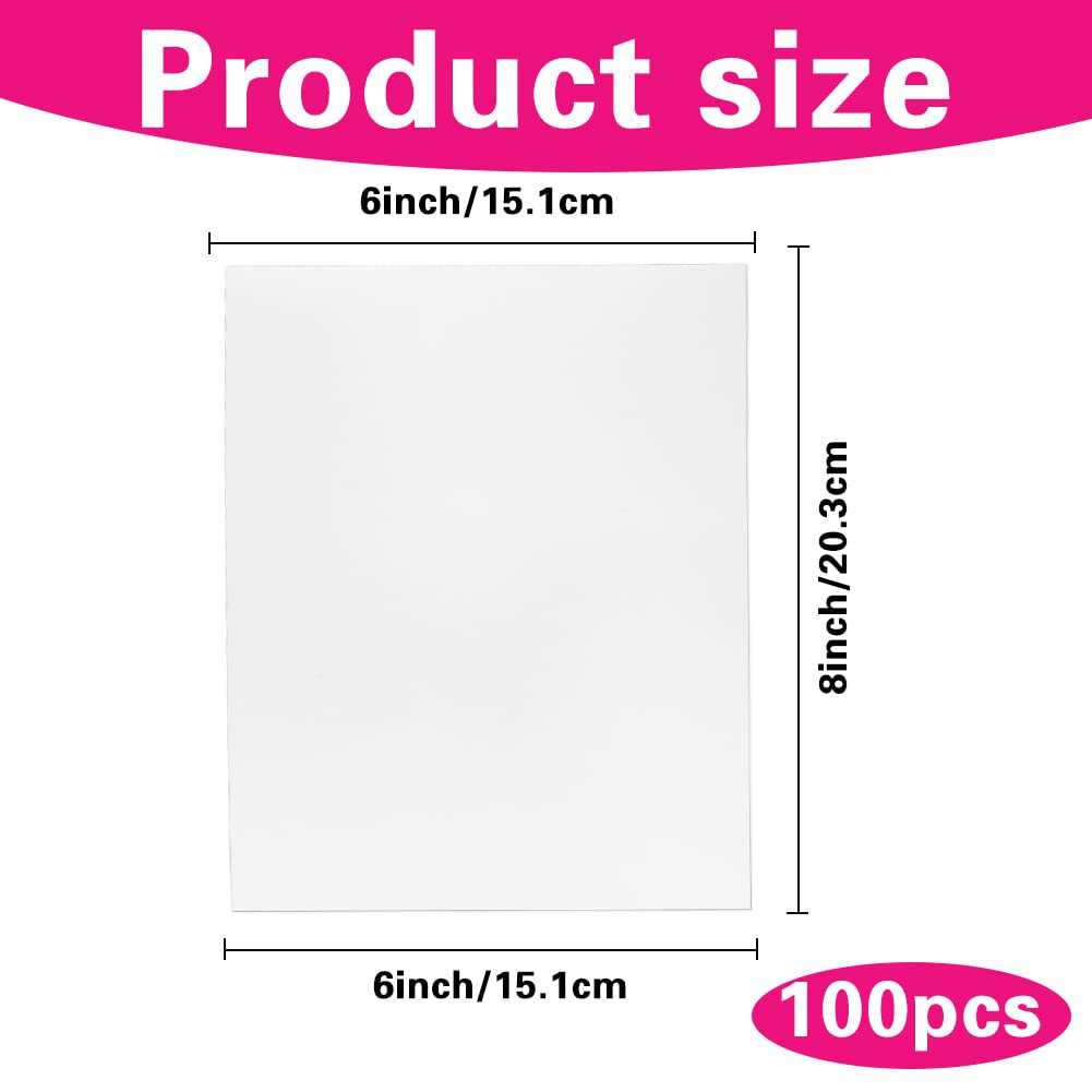 100 Sheets Photo Paper, 6 x 8 Premium Glossy Photo Paper Picture Paper 180 gsm Printer Brochure Paper Glossy, Office Supplie