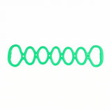 TRENDYNEST FullShape SevenLoop Resistance Band Handheld Silicone Resistance Band Home Workout Exercise Gear Elastic, Green