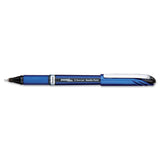 Pentel BLN25A EnerGel NV Liquid Gel Pen, 5mm, Gray Barrel, Black Ink, Dozen
