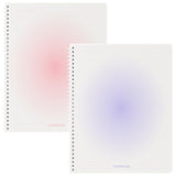 Oucaru A4 Spiral Notebook 2 Pack College Ruled Cute Pastel Notebooks