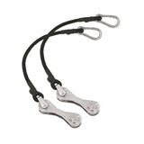 TACO Metals TACO Marine COK-0022-2 Shock Cord with Double Pulley - 12, Pair , Black , Standard