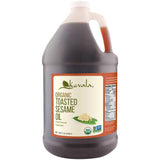 Kevala Organic Toasted Sesame Oil - Cooking, Good for Stir Fry , Made with Pure Seeds, Cold Pressed, Vegan, Gluten Free, 1 gal, 