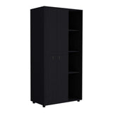 Misuri Wardrobe Armoire-Bedroom-Black