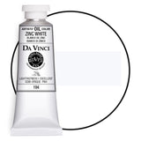 DA VINCI PAINTS Professional Artist Oil Paint, Zinc White, 37mL
