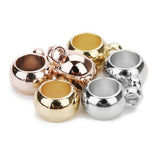 ATORSE 300 Pack Large Hole Bails Spacer Beads Fit European Charms Jewelry