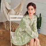 Dhruvi Trendz Womens Slub Rayon Women Western Dresses Regular Fit Dress (Dt-Wd1128_Green_M)