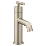 Moen Gibson Brushed Nickel OneHandle Single Hole Modern Bathroom Sink Faucet with Optional Deckplate, 6145BN