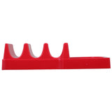 NAMOARLY Wavy Snack Stand Plastic Taco Holder Tray Disposables Taco Shell Holders Novelty Fruit Plate for Fiesta Decor