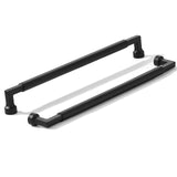 khtumeware 5-Pack 12-Inch(305mm) Black Cabinet Pulls,Heavy-Duty Solid Matte Black Handles for Kitchen Cabinets, Cupboards, Drawe
