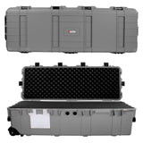 Eylar XXL 44 Inch Deep Heavy Transport Roller Gear, Camera, Tools, Equipment Hard Case Waterproof w/Foam Black (Gray)