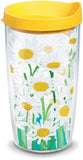 Tervis Painted White Daises Insulated Tumbler with Wrap and Lid, 16 oz - Tritan, Clear