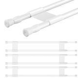 Zubebe 4 Pcs Double RV Refrigerator Bar Adjustable Spring Tension Fridge Rod RV Fridge Bars RV Refrigerator Accessories to Hold 