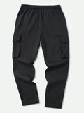 Anni Designer Men'S Pure Cotton Casual Regular Fit Cargo With 4 Pockets (Kargo Black_M_Black_Medium),Black,M,Cotton,Cargo,