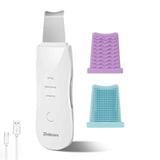 BRILLIRARE Face Scrubber, Skin Spatula, Facial Silicone Pore Cleaner, Rechargeable All Skin Types Waterproof Blackhead Remover T