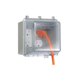 TayMac MM7440C 4.75in. Deep Outdoor Box, UFAST 55in1, Rated NEMA 3R 2Gang Weatherproof inUse Electrical Outlet Cover for Ho
