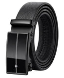 Fatty Train Genuine Leather Belt For Men, Premium Leather Belt With Auto Lock Mechanism, Mens Belt Leather Branded With Slide Lo