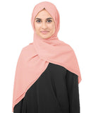 Silk Route Inessence WomenS Poly Georgette Scarf Wrap Hijab (Coral Pink, Large Size)