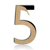 4 Inch Self Adhesive House Numbers, Black Acrylic House Address Letters and Numbers for Outside, Ideal for Garden, Mailboxes, Ro
