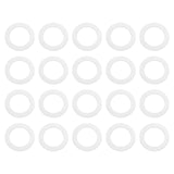 ECSiNG 20pcs Metal Gasket Knob Handle Spindle Washers 19x13x0.75mm Suitable for Old Door Knob Spindle Knob Handle Lever Sliver