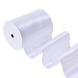 Ribest White Double Faced Satin Ribbon, 4 Inch 5 Yard Ribbon for Crafts Gift Wrapping Bows Wedding Party Decoration Bouquet