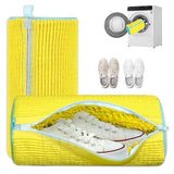 HEYZEM Shoe Washing Bag for Washing Machine Protective Mesh + 360 Coverage Sneaker Laundry Bag Secure Reinforced Zipper, Silen