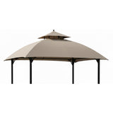 Garden Winds Durable 350 Replacement Canopy Top Compatible with Windsor 8’ x 5’ Grill Gazebo Models L-GG054PST, A111000800 - Beige