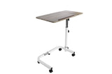 KMINA - Overbed Table with Wheels Adjustable Height, Tilt Top Bedside for Home Use, Medical