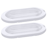 Facon 12V LED Bright RV Pancake Light Surface Mount - 2 Pack, DDS01-008, 12Volt Interior Light with Switch, for RV Motorhomes Ca