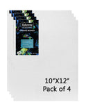 Eduway Canvas Board For Painting- (10X14 Pcs Each | Premium Quality 7Oz Pre-Primed Cotton Canvas Board For Artists & Beginners |