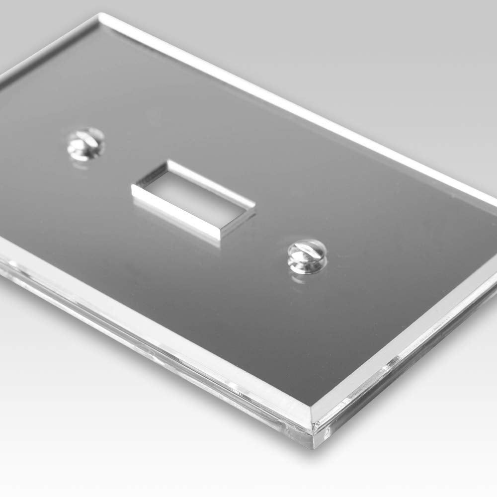 Amerelle 66D Mirror Wallplate, 1 Duplex, Grey