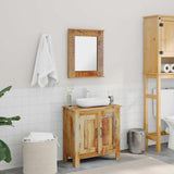 Bathroom Furniture Set Various Natural Wood Shades Solid Mango Wood -Like New