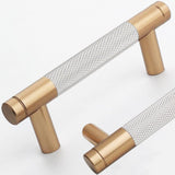 Ntresbonne 20 Pack 3 Inch 76 mm Bronze and Nickel Barrel Cabinet Pulls Cupboard Aluminum Handles Drawer Pull Cabinet Handles
