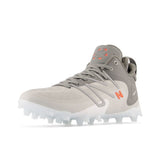 New Balance Mens FreezeLX V4 Lacrosse Shoe, Grey/White/White, 4.5 M