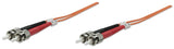 2M 7Ft St/St Multi Mode Fiber Cable