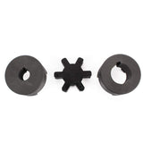 1/2 to 7/8 L075 Flexible 3-Piece L-Jaw Coupling Set & Buna-N NBR Rubber Spider