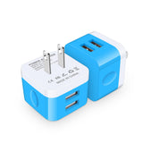 USB Charger Block, Wall Charger Cube for Samsung Galaxy A17 A16 5G A15 A14 A55 A56 A35 A36 Z Flip 7 Z Fold 7 S25 Ultra S24 FE,2P