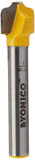 YONICO Traditional Ogee Groove Router Bit 1/2Inch 1/4Inch Shank 14976q