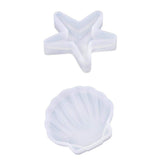 MERISHOPP 2Pcs sea Star sea Shell Shape Silicone Mold molding Baking Tool