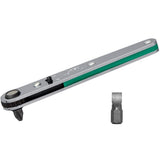 Anex Ultra Low Profile Offset Ratcheting Screwdriver 90 Degree Angled For Tight Area (Magnetic 2 Bits Set) Straight Flathead, Gr
