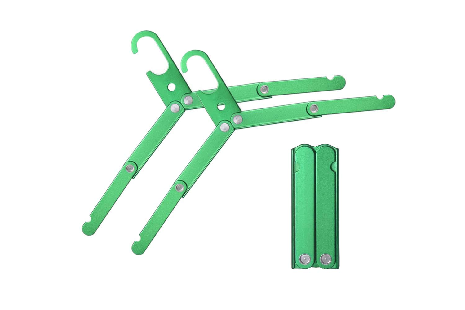 Hikeman Travel Hangers Metal Heavy Duty Folding Hangers for Wet Clothes Portable Space Saving Travel Accessories for Camping Cru