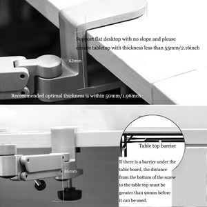 Ergonomic Arm Support for Desk Office Rotating Mouse Arm Rest Mouse Pad Clamp-On Desk Hand Rest for Computer Table Arm Support M
