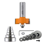 CMT 835.501.11 Variable Depth From 1/8Inch to 1/2Inch, 1/2Inch Cutting Height, 1/2Inch Shank Rabbeting Router Bit Set