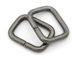 CRAFTMEMORE Metal Rectangle Buckle Ring Fits 5/8 3/4 1 Strap Heavy Duty Rectangular Cord for Bag Belt Loop Purse Making (5/8