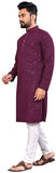 Lookmark Present Men'S Pure Rayon Chikankari Sequins Kurta||Men'S Chikankari Purple Coloured Kurta|| Az-Lm-Og-Kurta 11 Purple-S