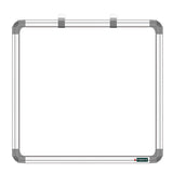 Yajnas White Board Drywipe 3 Feet X 3 Feet Non Magnetic Double Sided Whiteboard And Chalkboard, Whiteboard For Kids, White Board