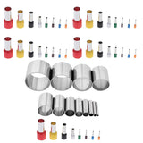 52PCS Stainless Steel Clay Cutter Round Circle Shape Cutter Ceramics Dotting Baking Ring Mold Cutter for Polymer Clay Pottery Ha