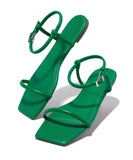 Shoetopia Women'S Stiletto Heel Sandal,Green,5,B0BSCBRG6M